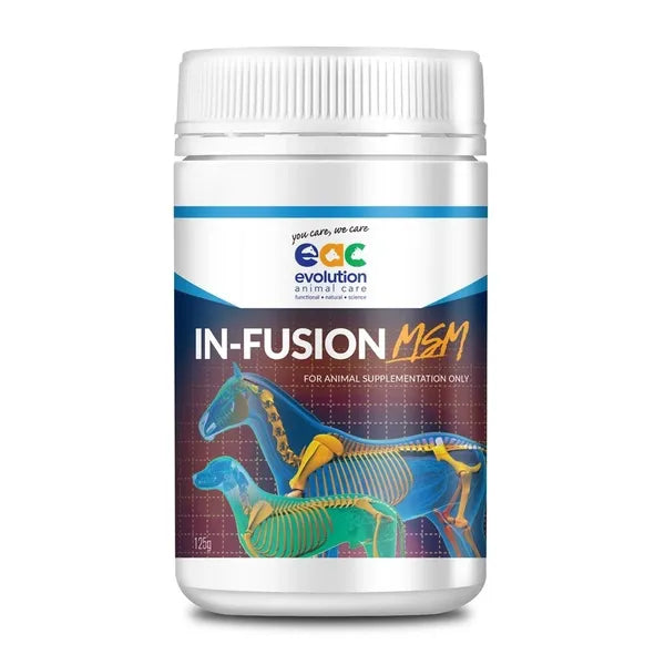IN-FUSION MSM (METHYLSULFONYLMETHANE) JOINT SUPPLEMENT, ANTI-OXIDANT & MUSCLE REPAIR FOR HORSES & DOGS