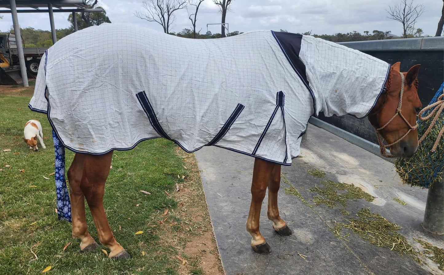 SHOW PREP RIP STOP SUMMER RUG WITH NECK STRECH COMBO